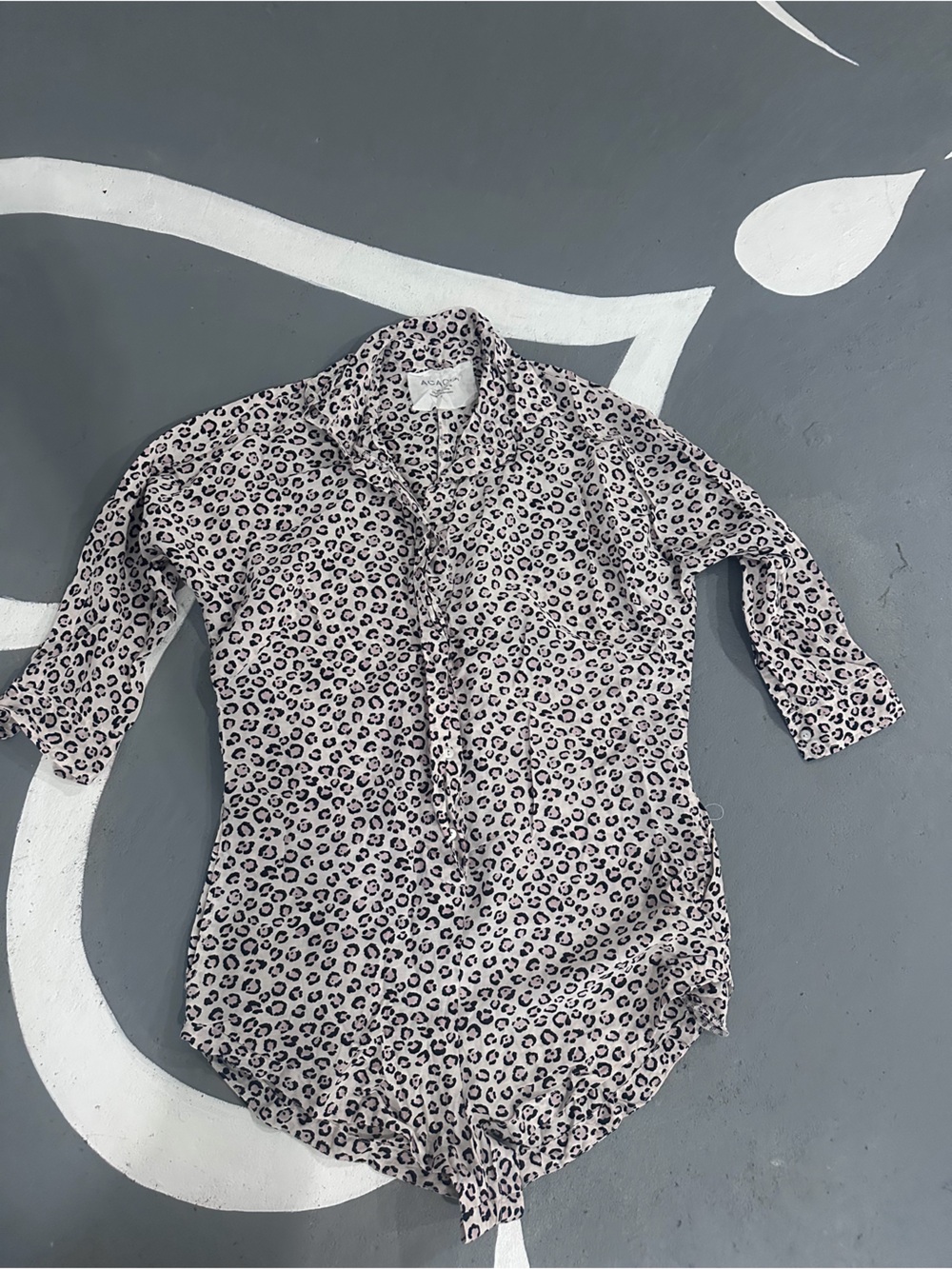 Acacia leopard romper size p